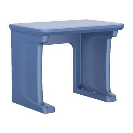ENDURANCE Standing Desk, Floor Mount, Plastic, Blue 7607MB