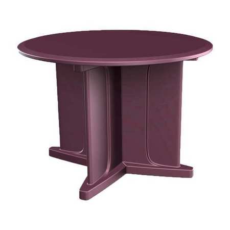 ENDURANCE Round Endurance Table 42" Round Burgundy, 42 in W, 42 in L, 29 in H 66749BY