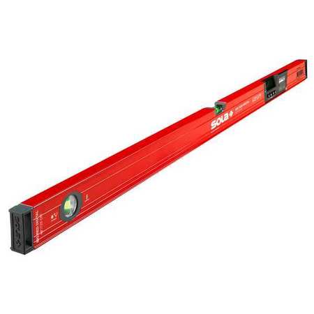 SOLA Box Beam Level, Black/Red, 24 in L LSB24LM