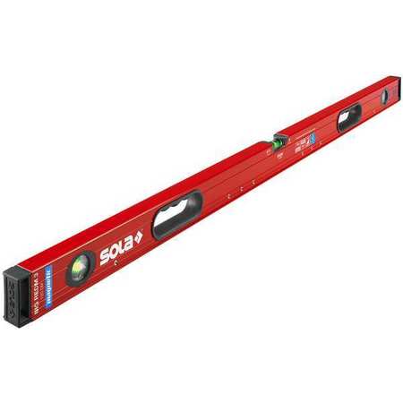 Sola Box Beam Level, Black/Red, 48 in L LSB48LM