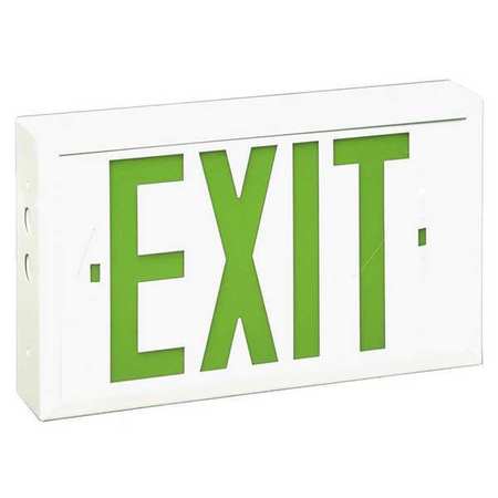 BIG BEAM Exit Sign, LED, Green Letter Color, 3 Faces, EVRXL2GWWU EVRXL2GWWU