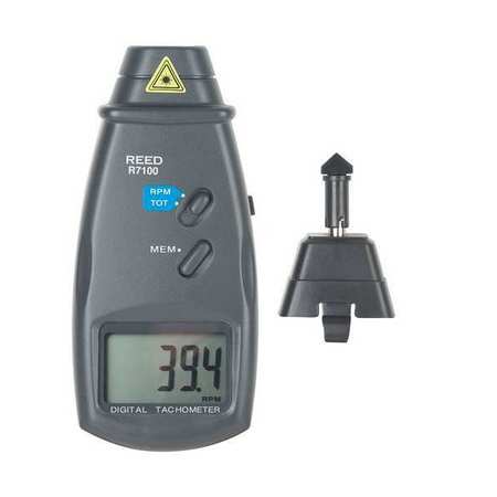 REED INSTRUMENTS Combination Contact / Laser Photo Tachometer with NIST Calibration Certificate R7100-NIST