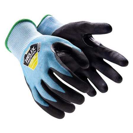 HEXARMOR Safety Gloves, Knit, A5, L, Black/Blue, PR 3022-L (9)