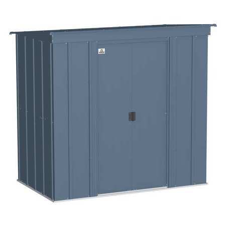 ARROW STORAGE PRODUCTS 6x4 Classic Steel Storage Shed, Blue Grey CLP64BG