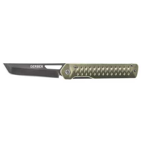 GERBER Folding Knife, 8 in Overall L 31-003730
