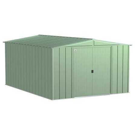 ARROW STORAGE PRODUCTS 10x14 Classic Steel Storage Shed, Sage Green CLG1014SG