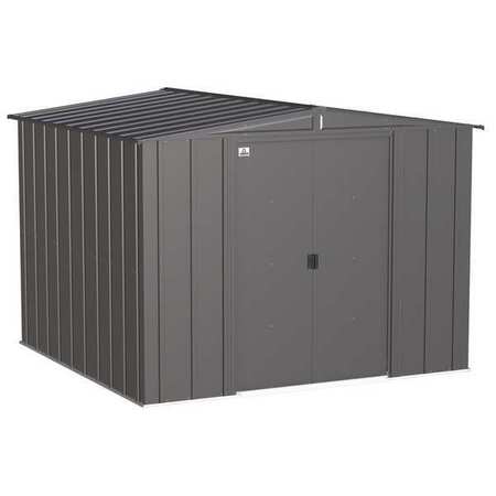 ARROW STORAGE PRODUCTS Shed, Charcoal, Assembled CLG88CC