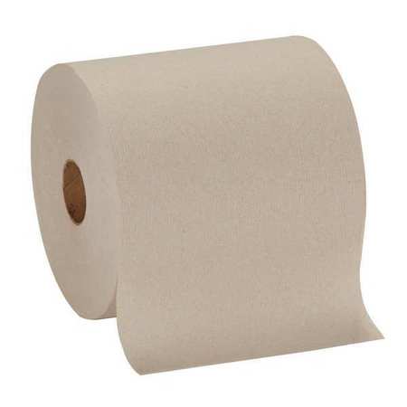 GEORGIA-PACIFIC Pacific Blue Basic Hardwound Paper Towels, 1 Ply, Continuous Roll Sheets, 1,000 ft, Brown, 6 PK 26313