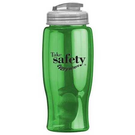 QUALITY RESOURCE GROUP Water Bottle, 27oz., Green TB27USS