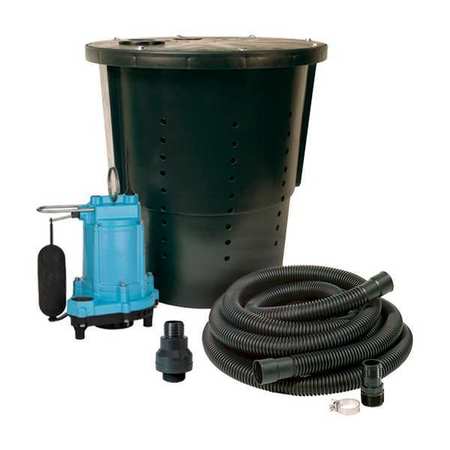 Little Giant Pump Sump Pump Package, 1/3 hp, 115V AC Rated 14940655