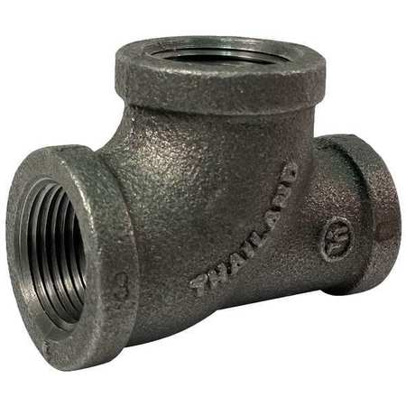Zoro Select Female NPT x Female NPT x Female NPT Malleable Iron Reducing Tee 783Y58