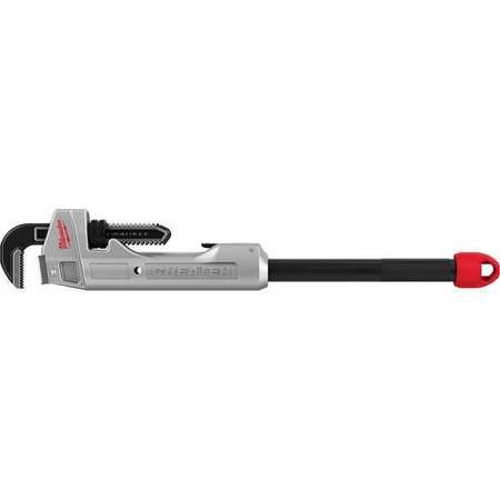 MILWAUKEE TOOL 24 in L 2 1/2 in Cap. Aluminum Pipe Wrench 48-22-7318