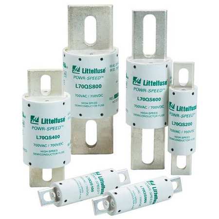 LITTELFUSE UL Class Fuse, aR Class, L70QS Series, Very Fast Acting, 80A, 700V AC, Non-Indicating L70QS080.V