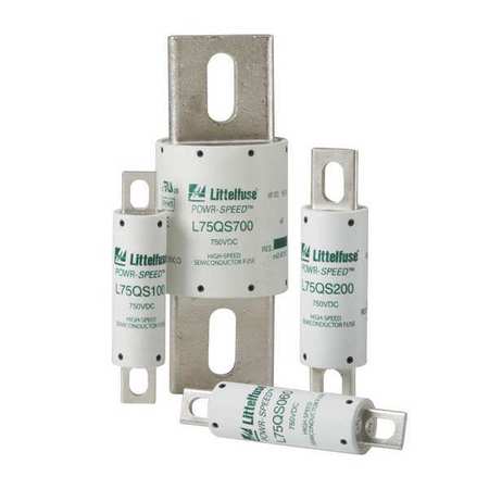 LITTELFUSE UL Class Fuse, L75QS Series, Very Fast Acting, 100A, Not Rated, Non-Indicating L75QS100.V