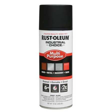 Rust-Oleum Spray Paint, Black, Ultra-Flat, 12 oz 1676830V