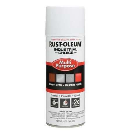 Rust-Oleum Spray Paint, White, Flat, 12 oz 1690830V