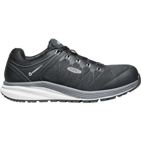 KEEN Size 10 1/2 Men's Athletic Work Shoe Carbon Fiber Safety Shoes, Vapor/Black 1024604