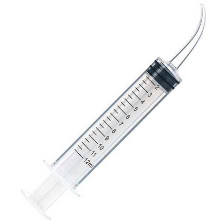 Globe Scientific Syringe, 12 mL, Straight/Curved Trans, PK50 159014