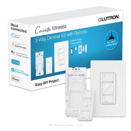 Lutron Smart 3-Way Dimmer Kit, White P-DIM-3WAY-WH