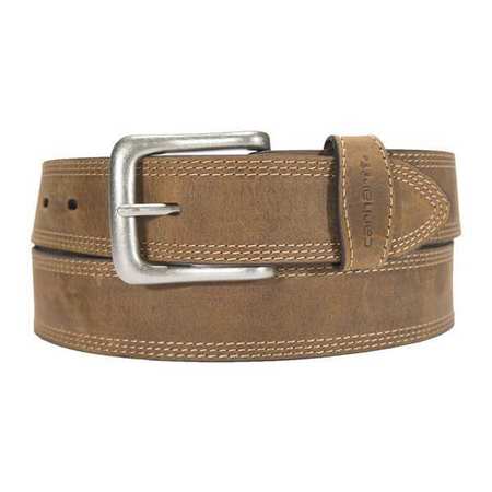 CARHARTT Triple Stitch Belt, Brown, 42" L, 1-3/8" W A000550720111