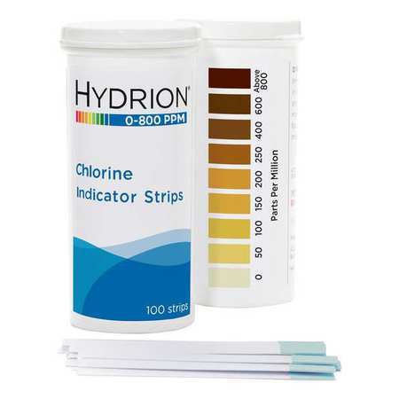 Hydrion Test, 0 to 800 ppm Free Chlorine, PK600 CH-800