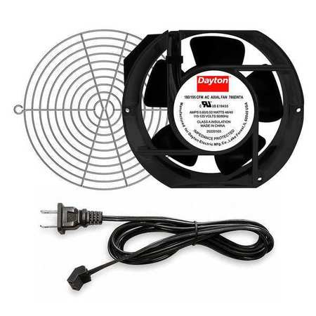 DAYTON Axial Fan Kit, 6 3/4 in H, 2 in D 786EW7