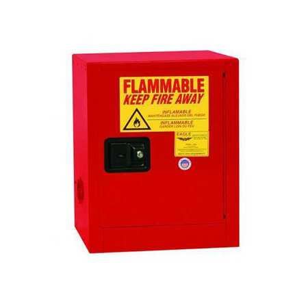 EAGLE Flammables Safety Cabinet, Red 1904XRED