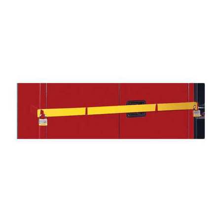 JUSTRITE Replacement Security Bar, Yellow, Steel 50962Y