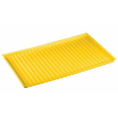 JUSTRITE Poly Tray, Yellow, Polyethylene 29052