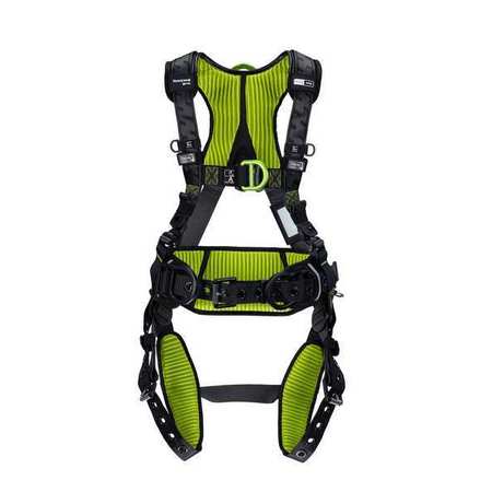 HONEYWELL MILLER Fall Protection Harness, Universal (L/XL), Polyester H7CC1A2