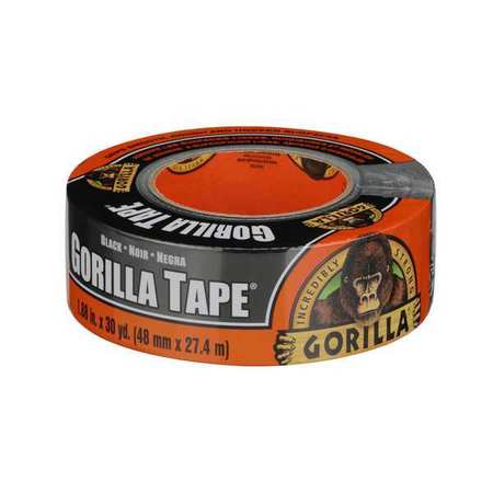 Gorilla Glue Heavy Duty Duct Tape, 1 7/8 in W x 30 yd L, Black, 1 PK 105629