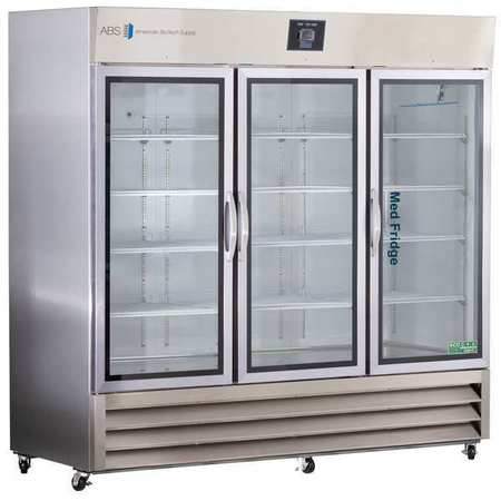 AMERICAN BIOTECH SUPPLY Refrigerator, 72 cu ft, 83-1/4" H, 81" W PH-ABT-HC-SSP-72G