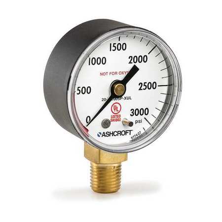 ASHCROFT Pressure Gauge 20W1005PH 02L XULZG 3000#