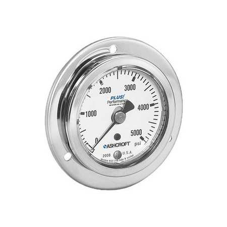 ASHCROFT Panel Mount Pressure Gauge 632008S02B160#