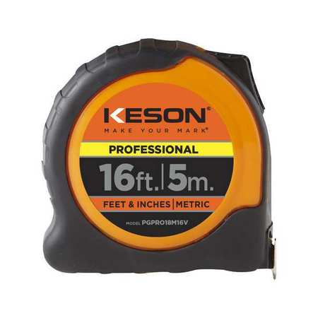 KESON Metric and SAE Tape Measure PGPRO18M16V