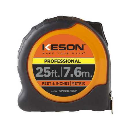 Keson Metric and SAE Tape Measure PGPRO18M25V