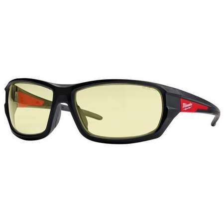 MILWAUKEE TOOL Safety Glasses, Yellow Anti-Scratch 48-73-2121