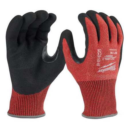 MILWAUKEE TOOL Level 4 Cut Resistant Nitrile Dipped Gloves - Medium 48-22-8946