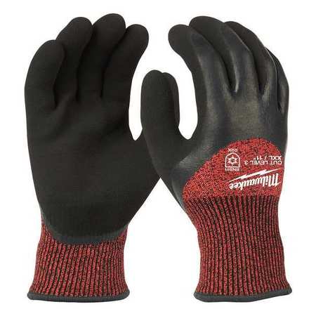 MILWAUKEE TOOL Level 3 Cut Resistant Latex Dipped Insulated Winter Gloves - 2X-Large (12 pair) 48-22-8924B