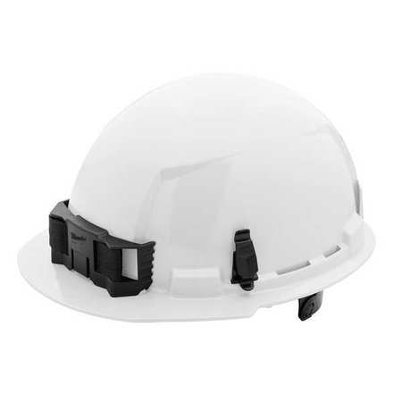 MILWAUKEE TOOL Front Brim White Front Brim Hard Hat w/6pt Ratcheting Suspension - Type 1, Class E, Type 1, Class E 48-73-1120