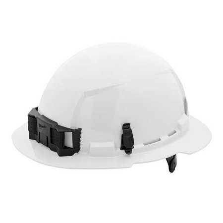 MILWAUKEE TOOL Full Brim White Full Brim Hard Hat w/6pt Ratcheting Suspension - Type 1, Class E, Type 1, Class E 48-73-1121
