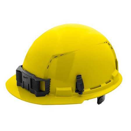 MILWAUKEE TOOL Front Brim Yellow Front Brim Vented Hard Hat w/6pt Ratcheting Suspension - Type 1, Class C 48-73-1222