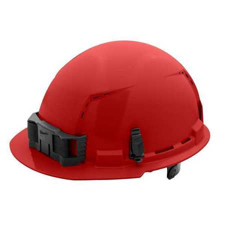 MILWAUKEE TOOL Front Brim Red Front Brim Vented Hard Hat w/6pt Ratcheting Suspension - Type 1, Class C 48-73-1228