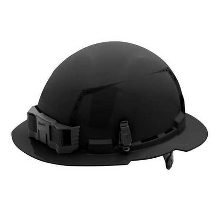 MILWAUKEE TOOL Full Brim Black Full Brim Vented Hard Hat w/6pt Ratcheting Suspension - Type 1, Class C 48-73-1231