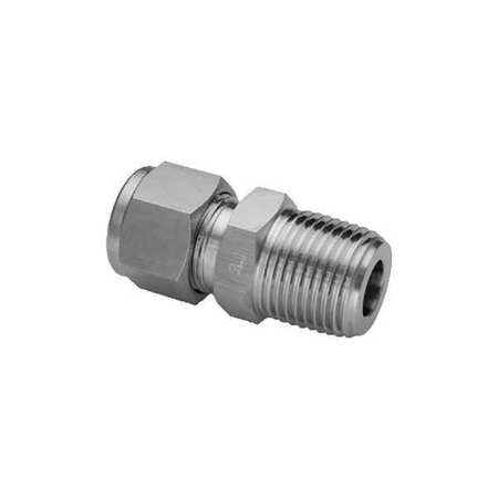 HAM-LET Male Connector, SS 768LG SS 12MMX 3/8