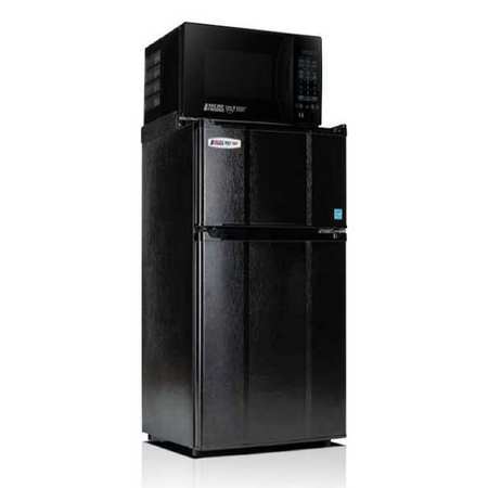 MICROFRIDGE Refrigerator/Freezer/Microwave, 44" H, Blk 3.1MF7-7B1X