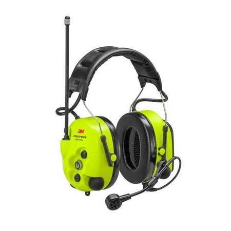 3M PELTOR Headset, Over-The-Head, 27 dB, Yellow MT73H7A4610NA
