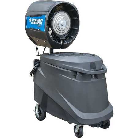 POWER BREEZER High Velocity Industrial Fan @10 ft. 22 mph; @20 ft. 14 mph; @40 ft. 7 mph, 85 gal, Direct Drive PB4MAX