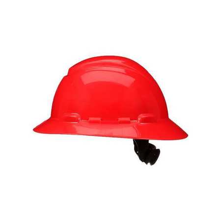 3M SecureFit, Full Brim Hard Hat, Type 1, Class E, Type 1, Class G, Ratchet (4-Point), Red H-805SFR-UV