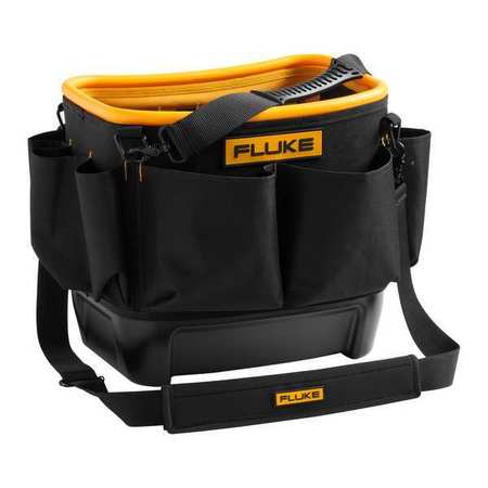 FLUKE Tool Bucket, Black/Yellow, Synthetic TB25